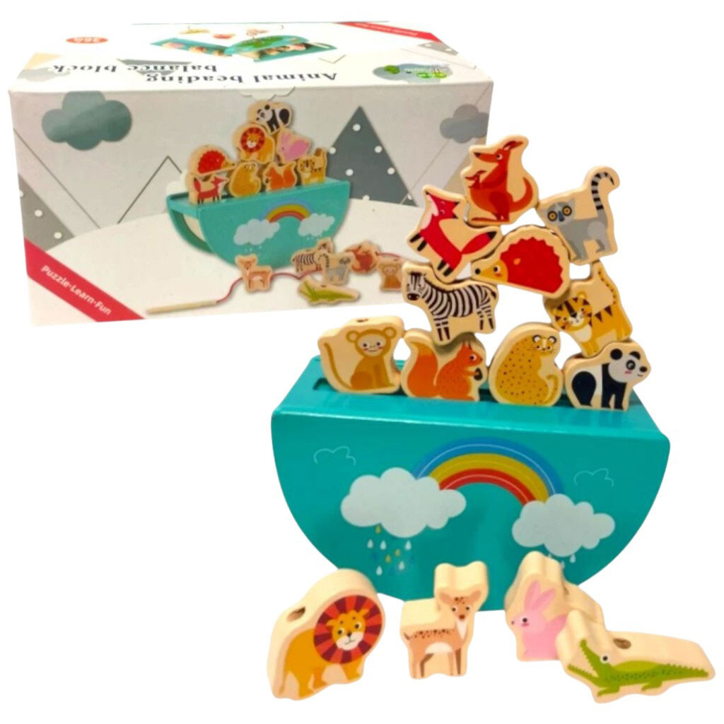 Балансир дерев'яна основа, маленькі фігурки тварин, шнурівка, в коробці, Mic - № 2 Балансир дерев'яна основа, маленькі фігурки тварин, шнурівка, в коробці, Mic - № 2