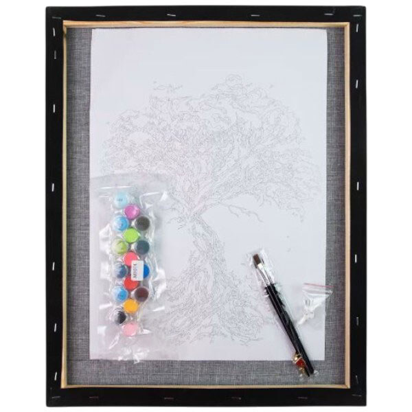 Картина по номерам на черном фоне "Черный кот", 40х40, Strateg - № 2 Картина по номерам на черном фоне "Черный кот", 40х40, Strateg - № 2