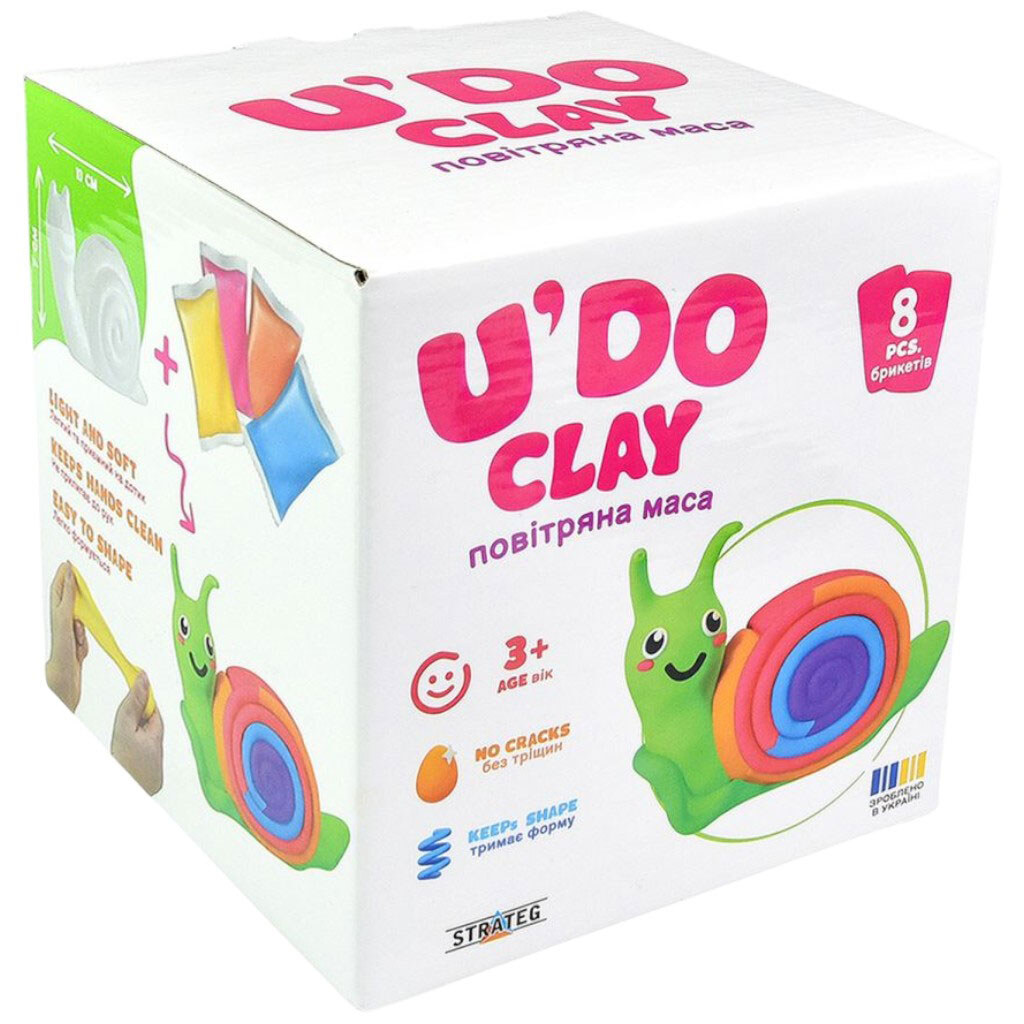 Набор для творчества "Улитка UʼDO Clay", Strateg - № 1 Набор для творчества "Улитка UʼDO Clay", Strateg - № 1