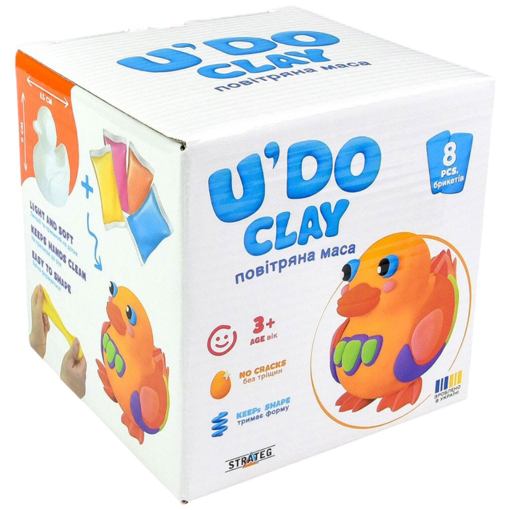 Набор для творчества "Утенок UʼDO Clay", Strateg - № 1 Набор для творчества "Утенок UʼDO Clay", Strateg - № 1