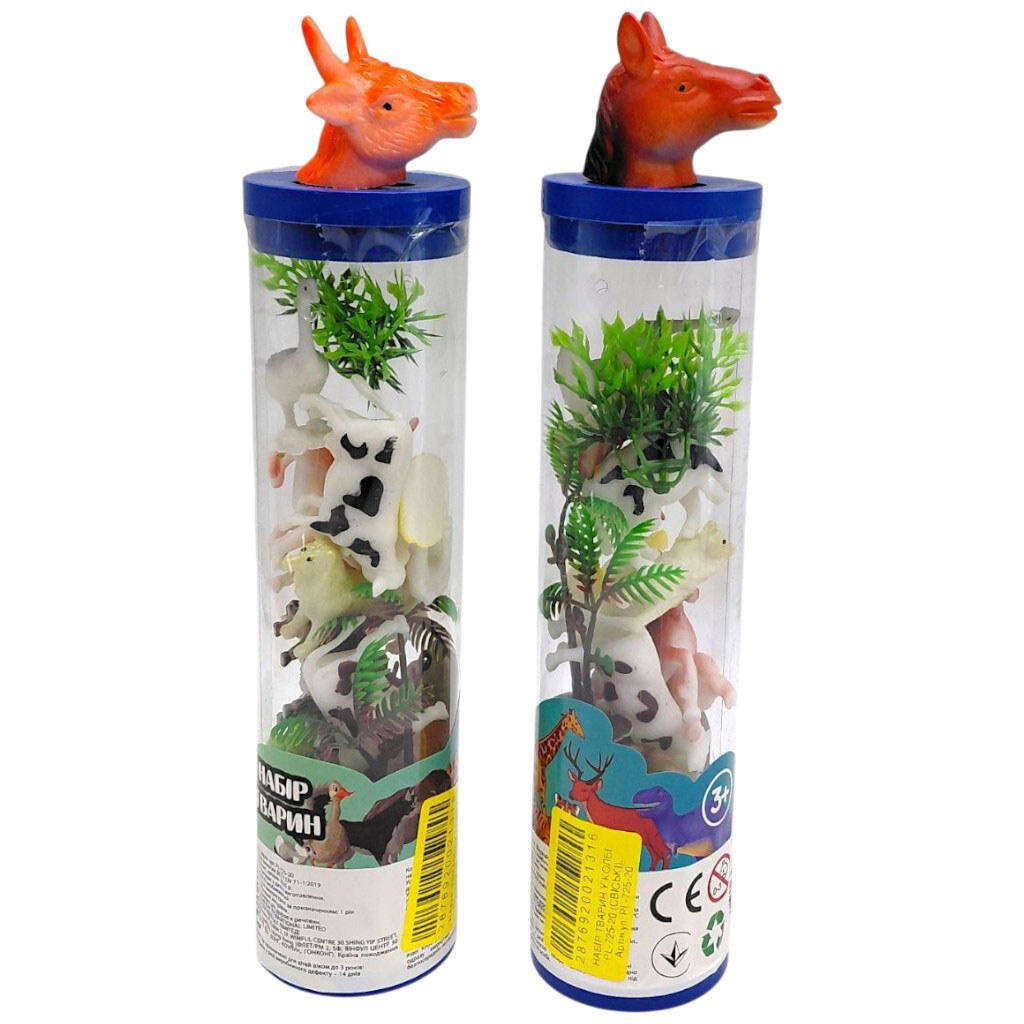 Набор животных в колбе "ДОМАШНИЕ", Mic - № 1 Набор животных в колбе "ДОМАШНИЕ", Mic - № 1