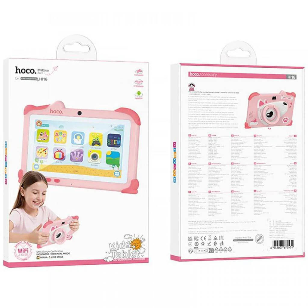 Детский планшет Hoco HI16, Розовый - № 4 Детский планшет Hoco HI16, Розовый - № 4