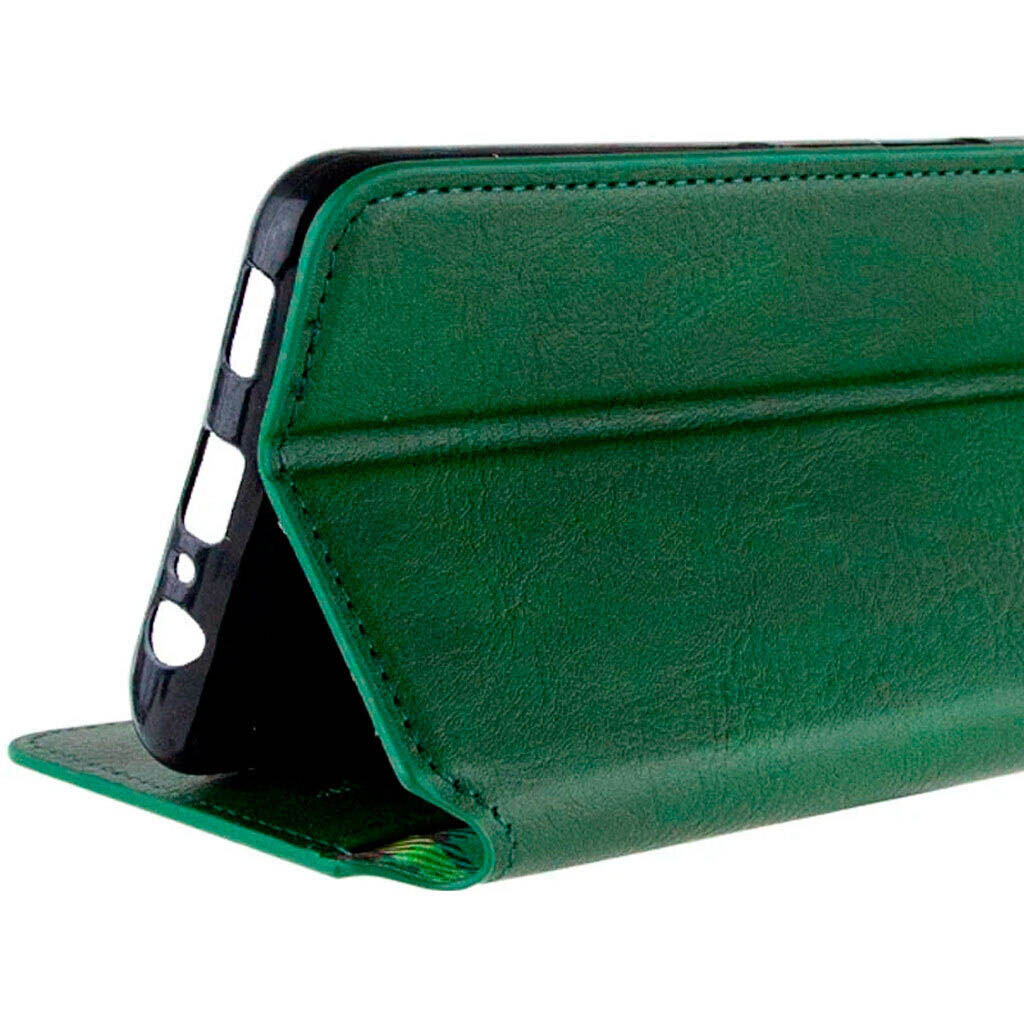 Чехол (книжка) Motorola Moto G06, GETMAN Cubic, Зеленый - № 4 Чехол (книжка) Motorola Moto G06, GETMAN Cubic, Зеленый - № 4