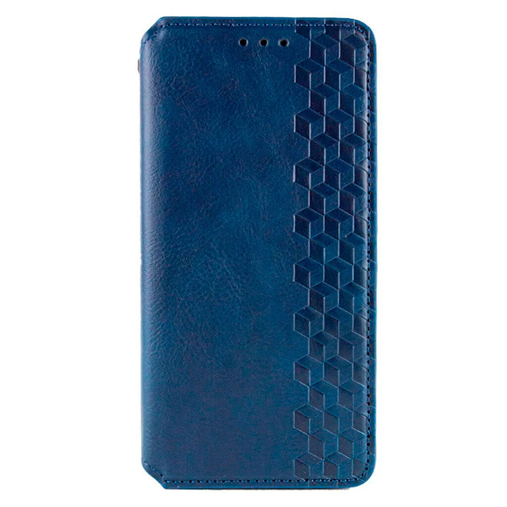 Чехол (книжка) Motorola Moto G06, GETMAN Cubic, Синий - № 1 Чехол (книжка) Motorola Moto G06, GETMAN Cubic, Синий - № 1