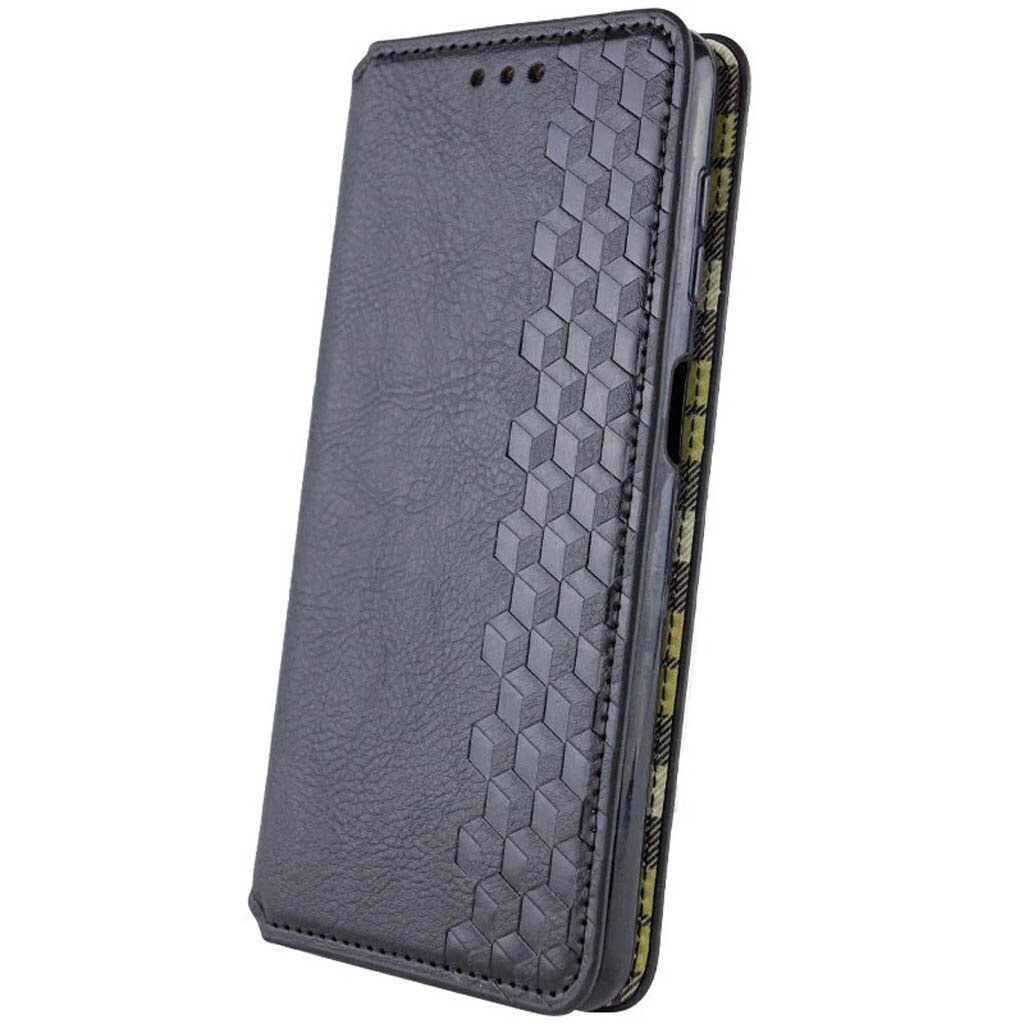 Чехол (книжка) Motorola Moto G56 5G, GETMAN Cubic, Черный - № 2 Чехол (книжка) Motorola Moto G56 5G, GETMAN Cubic, Черный - № 2