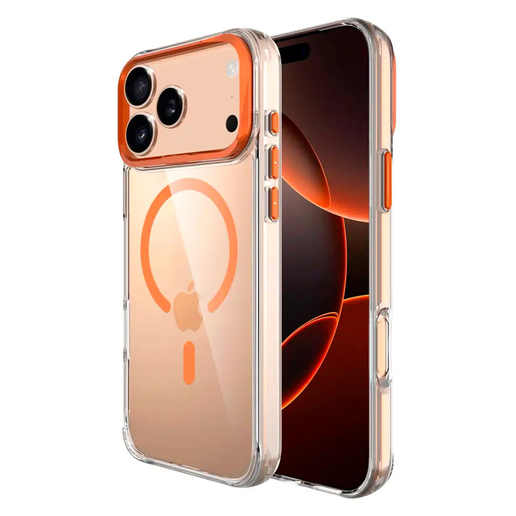 Чехол (накладка) Apple iPhone 17 Pro Max, Space Apex, MagSafe, Papaya, Оранжевый - № 1 Чехол (накладка) Apple iPhone 17 Pro Max, Space Apex, MagSafe, Papaya, Оранжевый - № 1