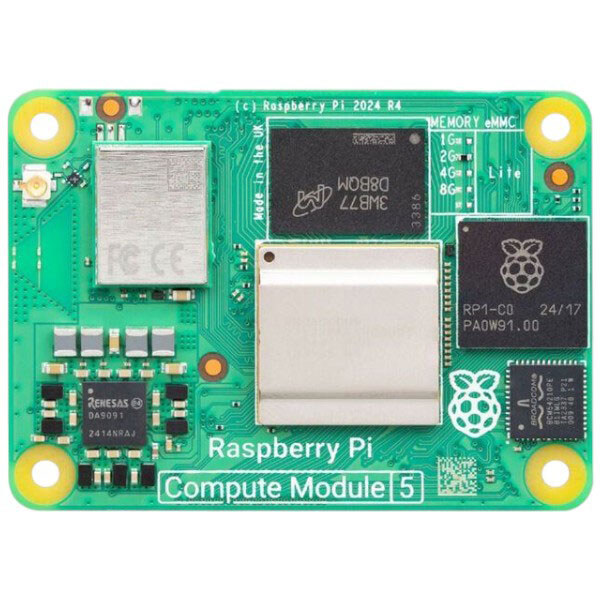 Модуль Raspberry Pi Compute Module 5 (CM5) 8ГБ RAM/64ГБ eMMC, Wi-Fi - № 1 Модуль Raspberry Pi Compute Module 5 (CM5) 8ГБ RAM/64ГБ eMMC, Wi-Fi - № 1