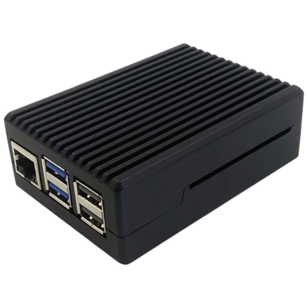 Алюминиевый корпус с активным охлаждением для Raspberry Pi 5 - № 1 Алюминиевый корпус с активным охлаждением для Raspberry Pi 5 - № 1