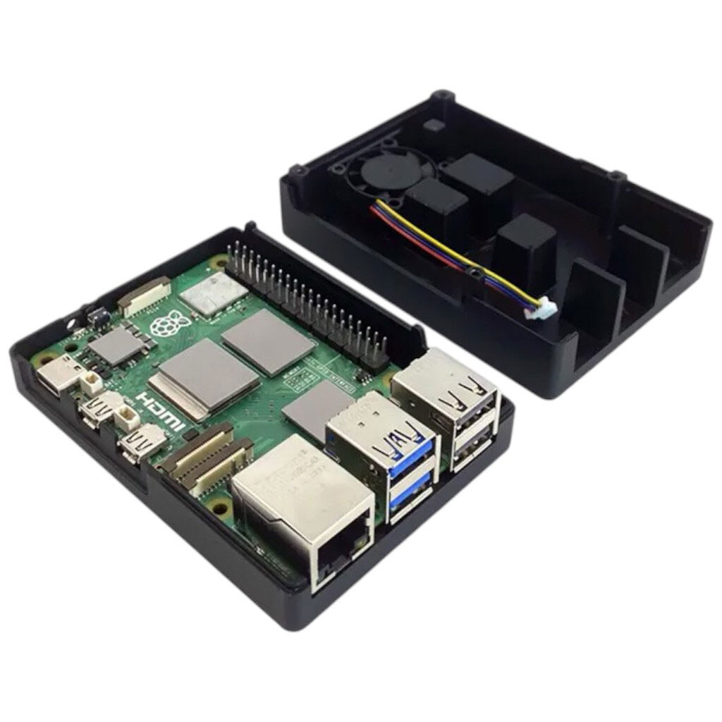 Алюминиевый корпус с активным охлаждением для Raspberry Pi 5 - № 5 Алюминиевый корпус с активным охлаждением для Raspberry Pi 5 - № 5