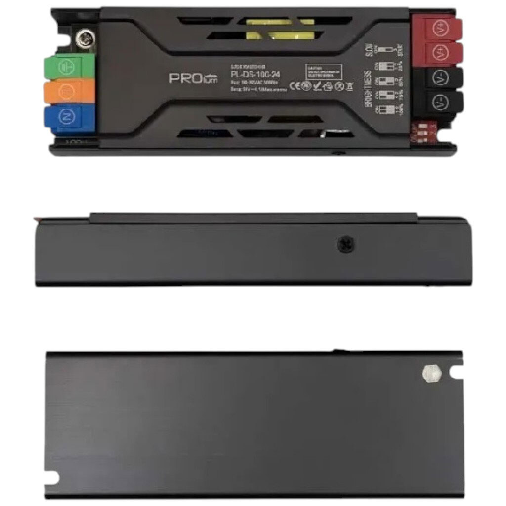Блок живлення PROLUM™ DimmerSlow Start 24V, 100W, 4.16А, Series "DS" - № 2 Блок живлення PROLUM™ DimmerSlow Start 24V, 100W, 4.16А, Series "DS" - № 2