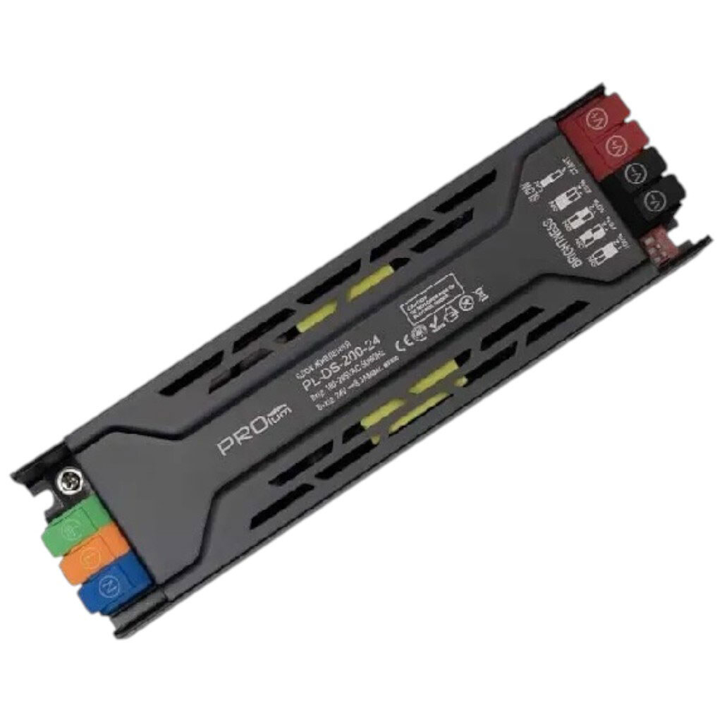 Блок питания PROLUM™ DimmerSlow Start 24V, 200W, 8.33А, Series "DS" - № 1 Блок питания PROLUM™ DimmerSlow Start 24V, 200W, 8.33А, Series "DS" - № 1