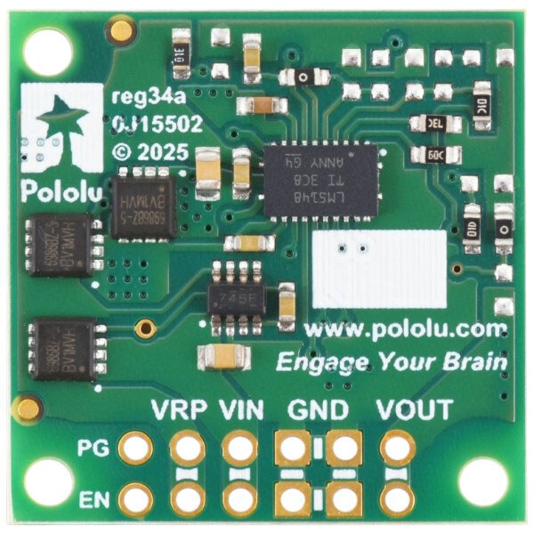 Понижающий DC-DC преобразователь 3.3В 6А D42V55F3 (вх. напр. до 60В) от Pololu - № 3 Понижающий DC-DC преобразователь 3.3В 6А D42V55F3 (вх. напр. до 60В) от Pololu - № 3