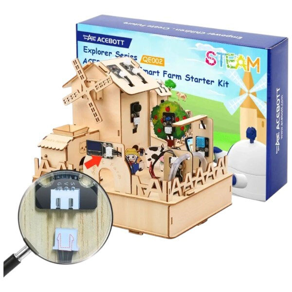 Умная ферма ACEBOTT QE002 ESP32 IoT для Arduino/ACECode (Scratch) - № 1 Умная ферма ACEBOTT QE002 ESP32 IoT для Arduino/ACECode (Scratch) - № 1