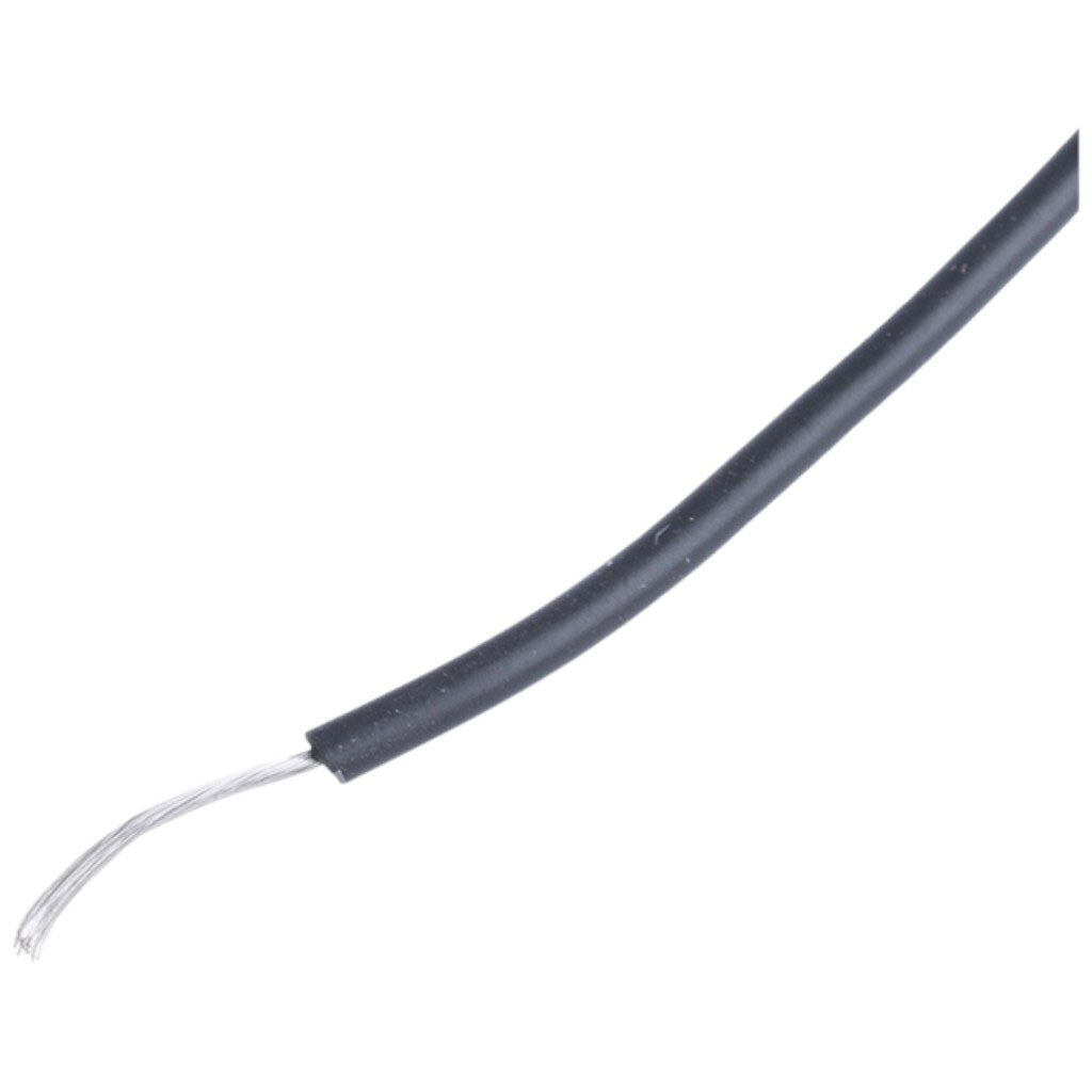 Силиконовый провод 30AWG (0.055mm2-11/0.08TS), Черный - № 1 Силиконовый провод 30AWG (0.055mm2-11/0.08TS), Черный - № 1
