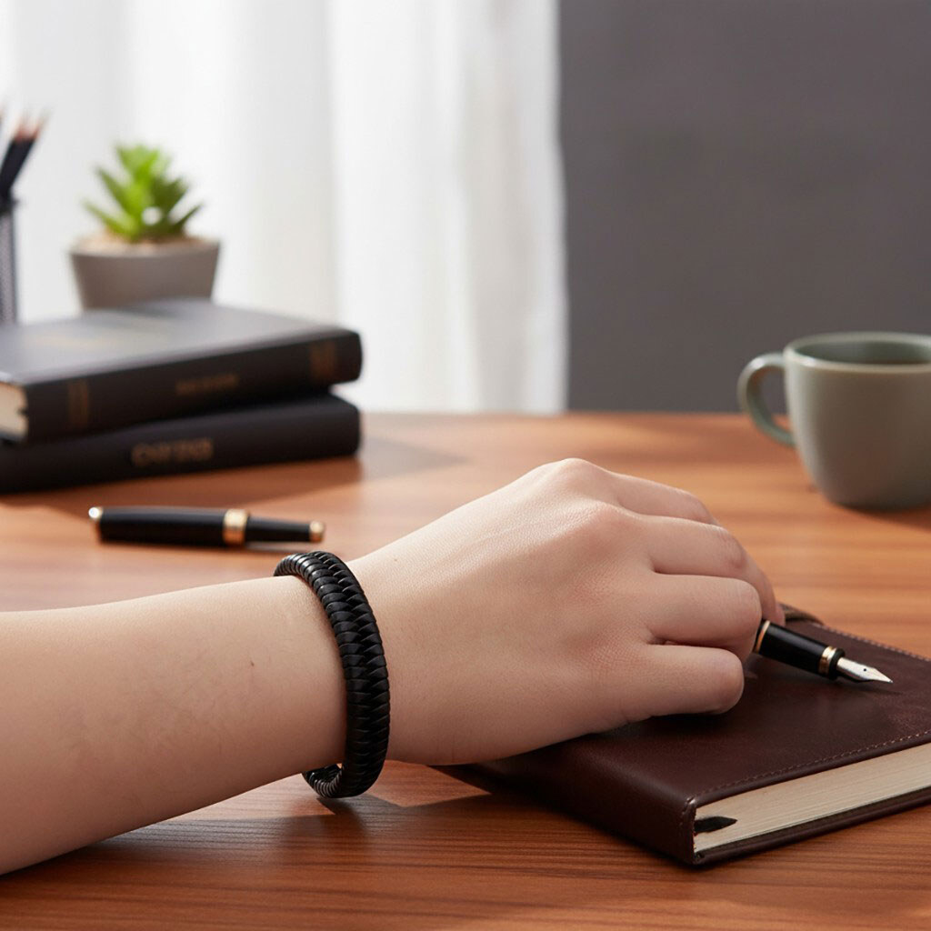 Браслет на руку экокожа плетеная в ассортименте. - № 3 Браслет на руку экокожа плетеная в ассортименте. - № 3