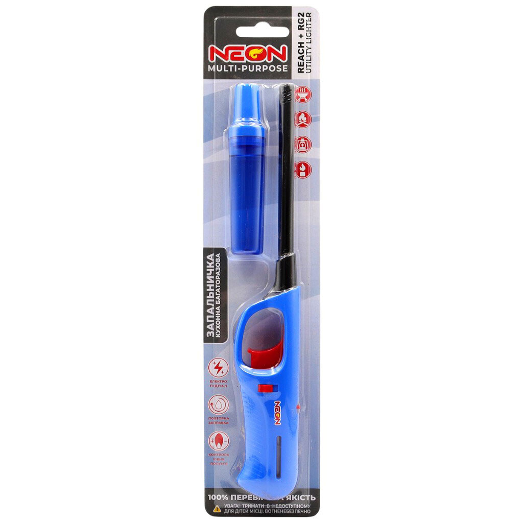 Зажигалка кухонная пьезо многоразовая NEON 3898 BBQ REACH GAS RG2 - № 1 Зажигалка кухонная пьезо многоразовая NEON 3898 BBQ REACH GAS RG2 - № 1