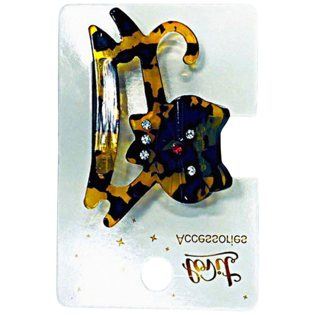 Краб для волосся пластиковий фігурний "Котик" - № 1 Краб для волосся пластиковий фігурний "Котик" - № 1