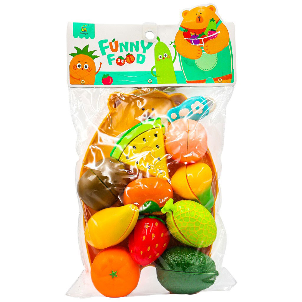 Набор игрушечный "Фрукты" на липучке - № 1 Набор игрушечный "Фрукты" на липучке - № 1