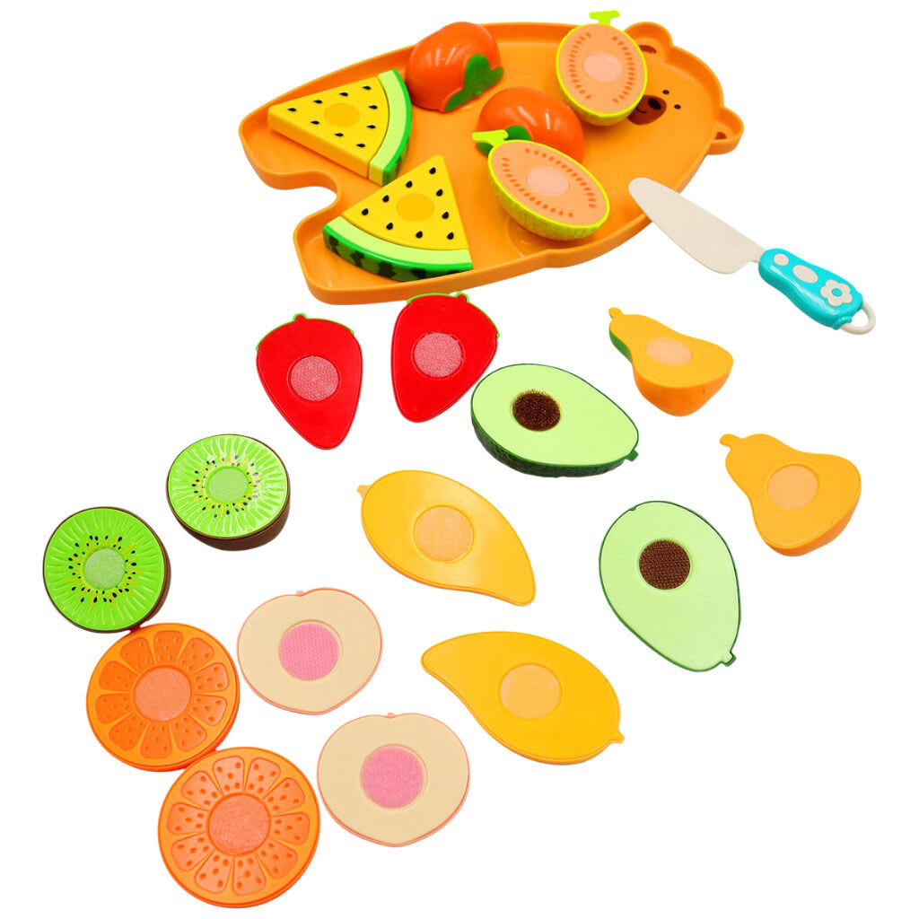 Набор игрушечный "Фрукты" на липучке - № 8 Набор игрушечный "Фрукты" на липучке - № 8