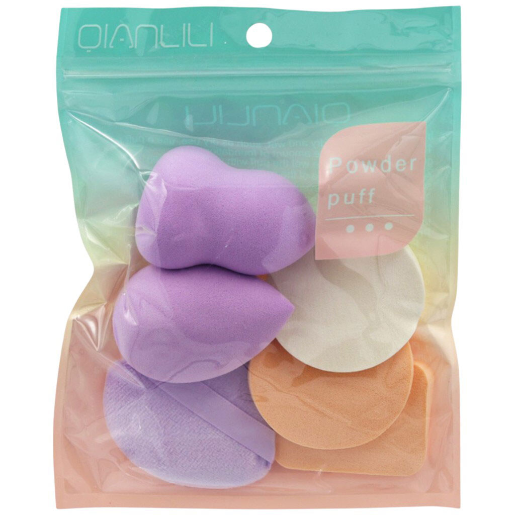 Набор спонжей для макияжа фигурных, 6 шт. - № 1 Набор спонжей для макияжа фигурных, 6 шт. - № 1