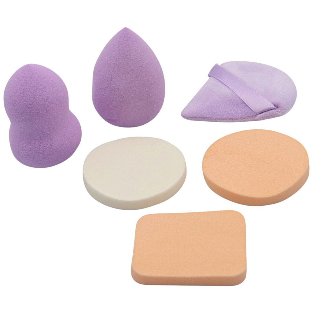 Набор спонжей для макияжа фигурных, 6 шт. - № 2 Набор спонжей для макияжа фигурных, 6 шт. - № 2