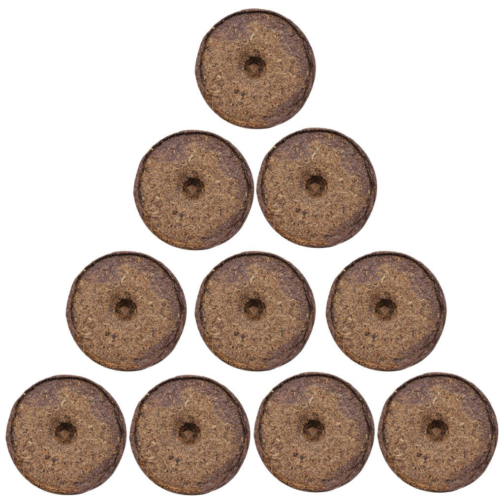 Набор таблеток для рассады торфяные TERRA PLUS, 10 шт - № 2 Набор таблеток для рассады торфяные TERRA PLUS, 10 шт - № 2