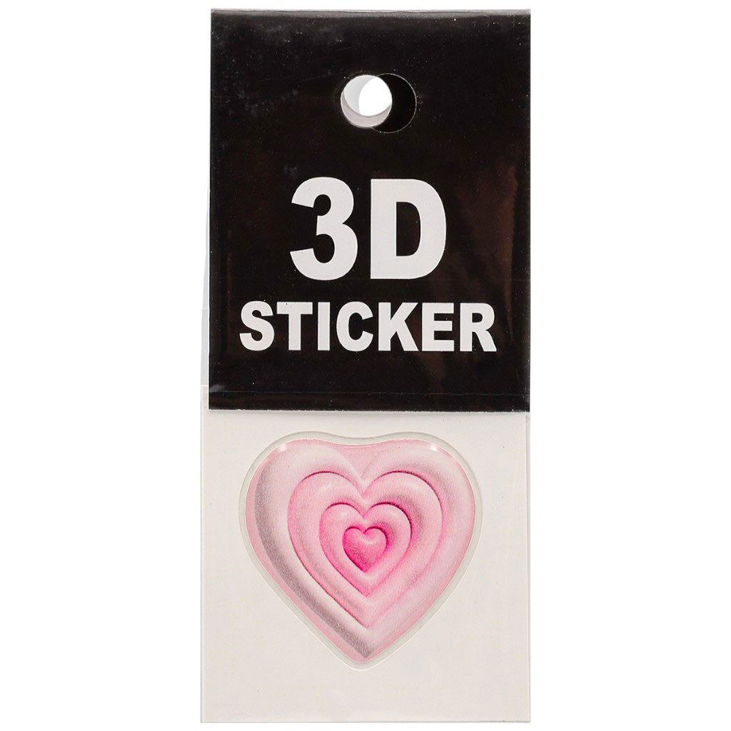 Наклейка объемная "Валентина", в ассортименте, 1 шт - № 1 Наклейка объемная "Валентина", в ассортименте, 1 шт - № 1