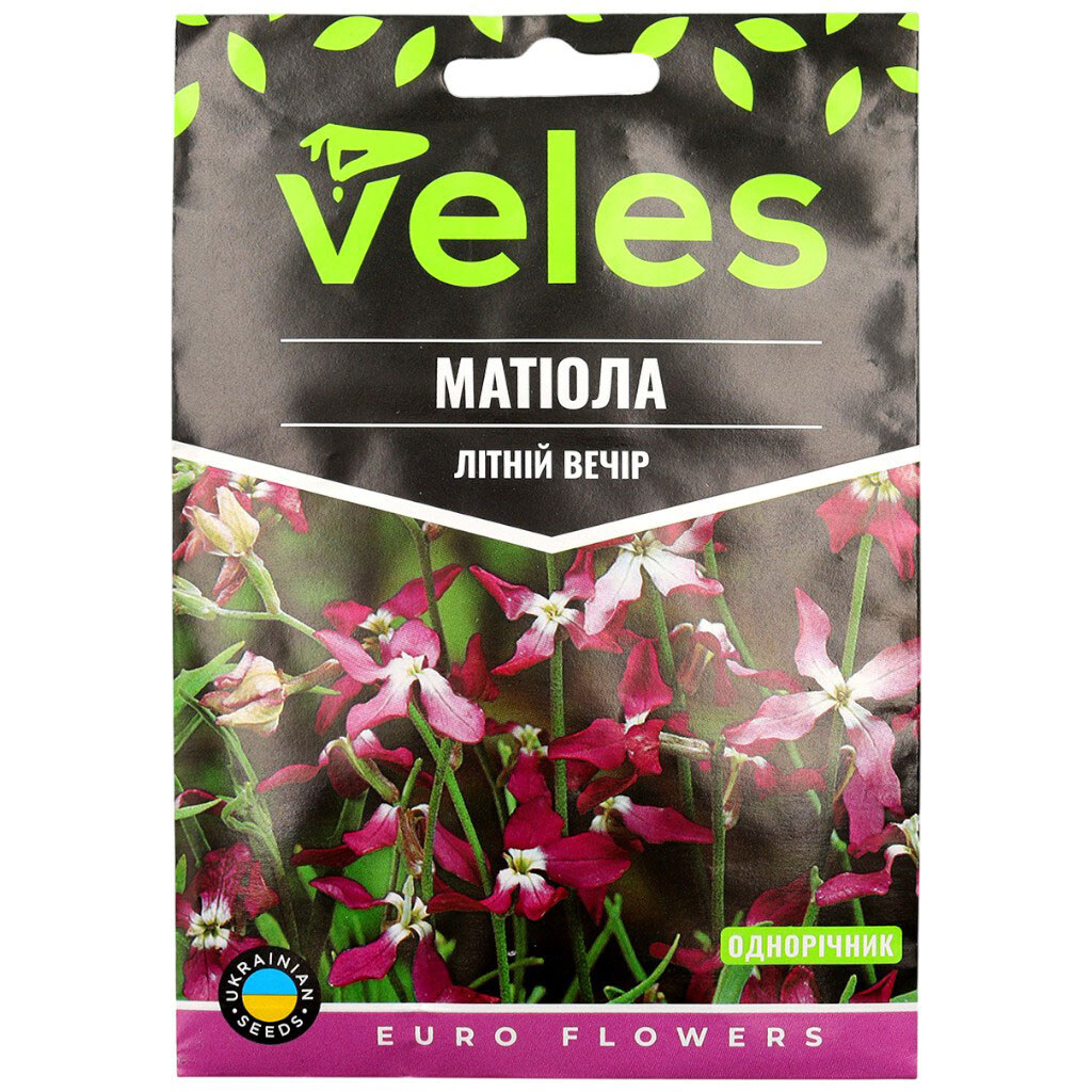 Семена Цветы ВЕЛЕС МАКСИ Матиола Летний вечер, 5 г - № 1 Семена Цветы ВЕЛЕС МАКСИ Матиола Летний вечер, 5 г - № 1