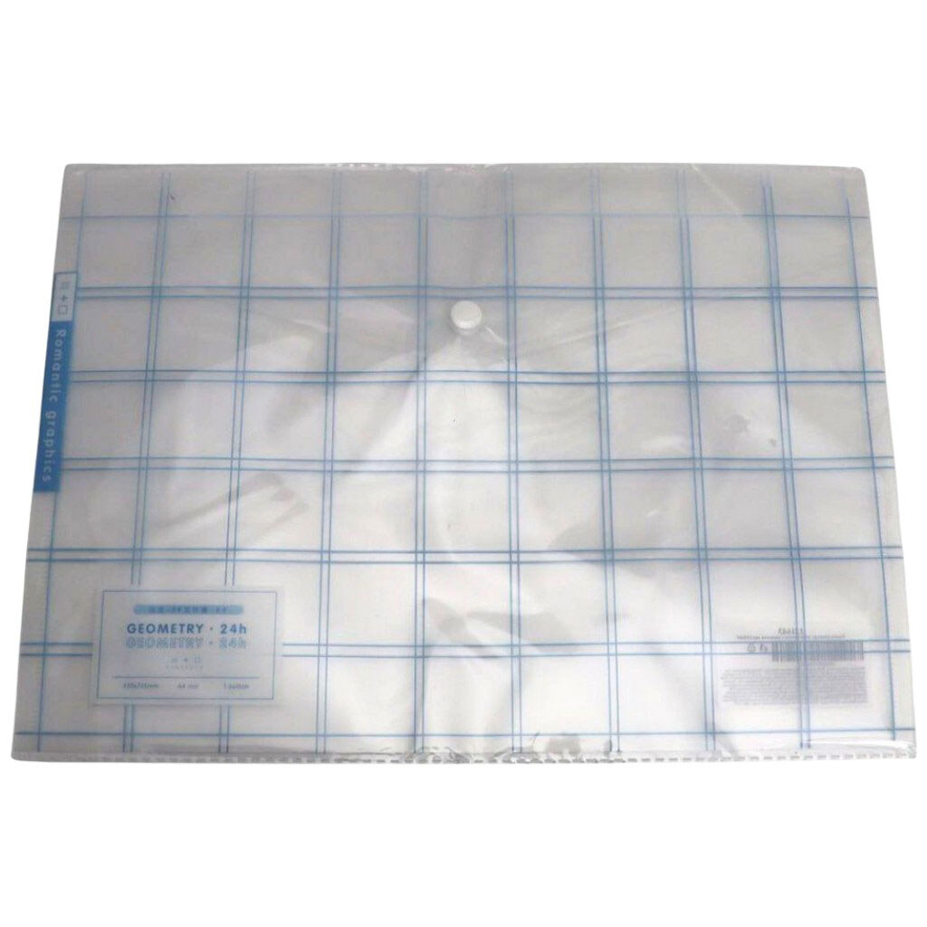 Папка-конверт А4 на кнопке с принтом - № 1 Папка-конверт А4 на кнопке с принтом - № 1