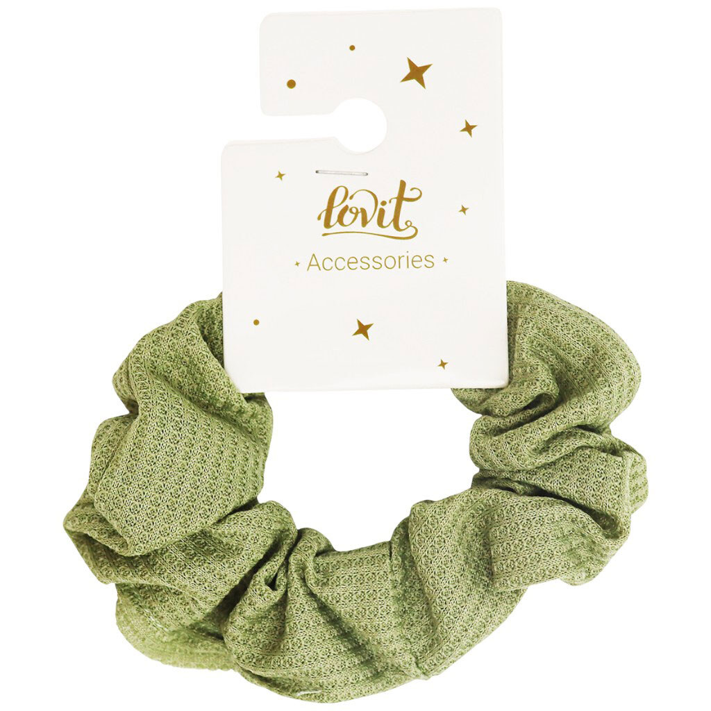 Резинка для волос текстильная объемная цветная - № 1 Резинка для волос текстильная объемная цветная - № 1