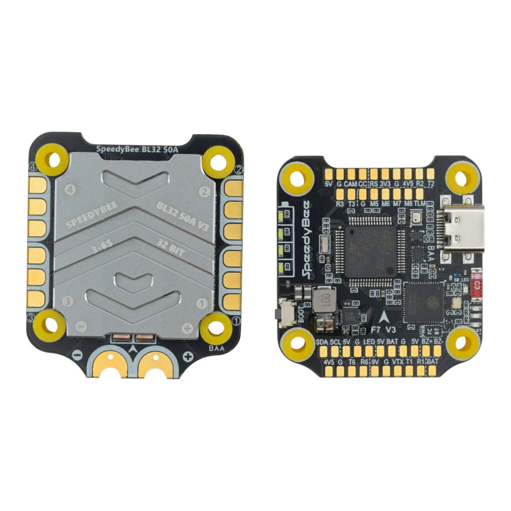 Полетный стек FPV SpeedyBee F7 V3 BL32 50A FCESC Stack - № 1 Полетный стек FPV SpeedyBee F7 V3 BL32 50A FCESC Stack - № 1