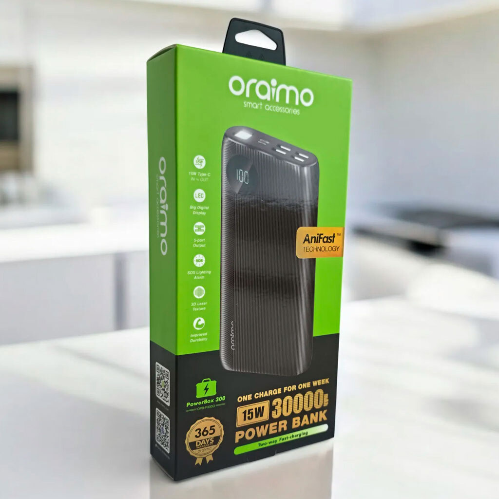 Портативная батарея (Power Bank) Oraimo, 30000 mAh, Черный - № 5 Портативная батарея (Power Bank) Oraimo, 30000 mAh, Черный - № 5