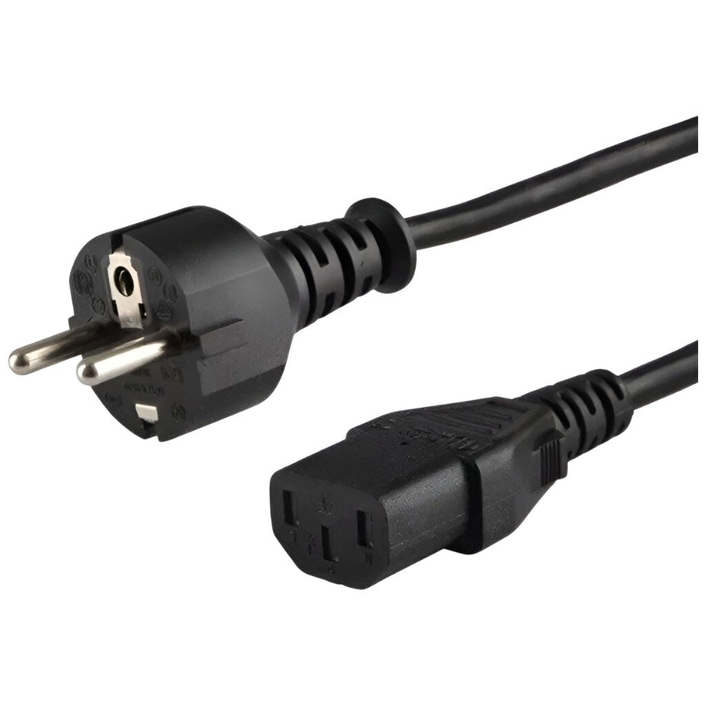 Кабель живлення Dell CEE 7/7-IEC C13, 1.8 м., Чорний - № 1 Кабель живлення Dell CEE 7/7-IEC C13, 1.8 м., Чорний - № 1