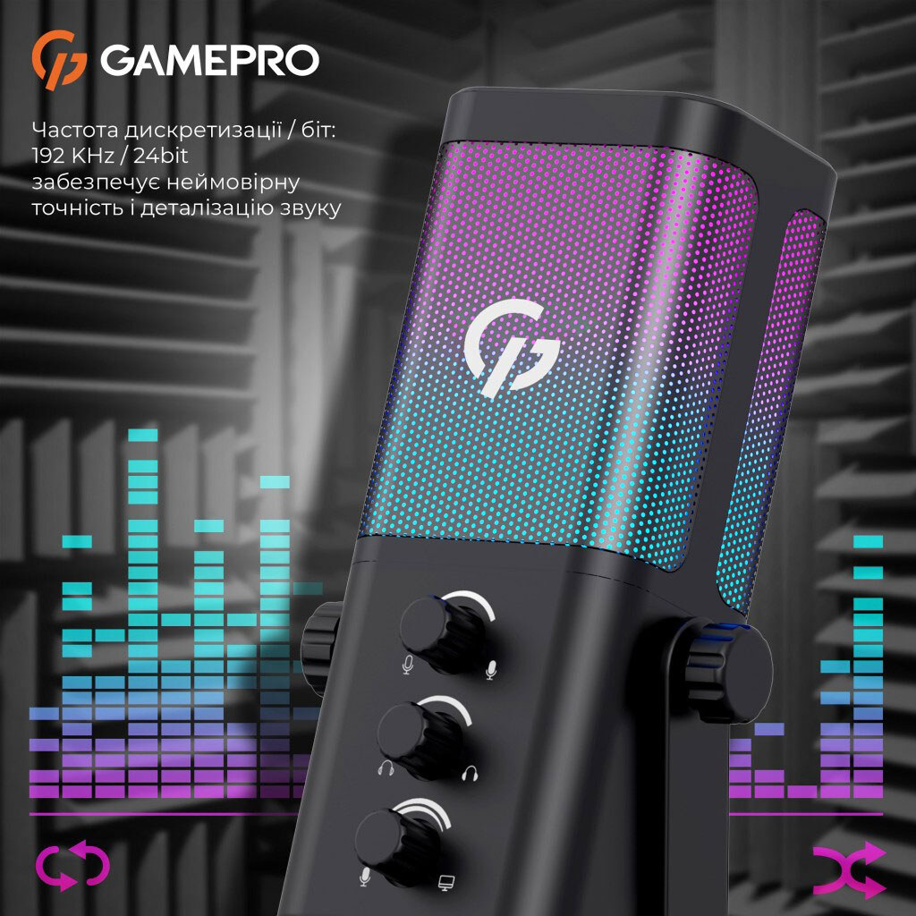 Микрофон GamePro UGM117B, Черный - № 16 Микрофон GamePro UGM117B, Черный - № 16