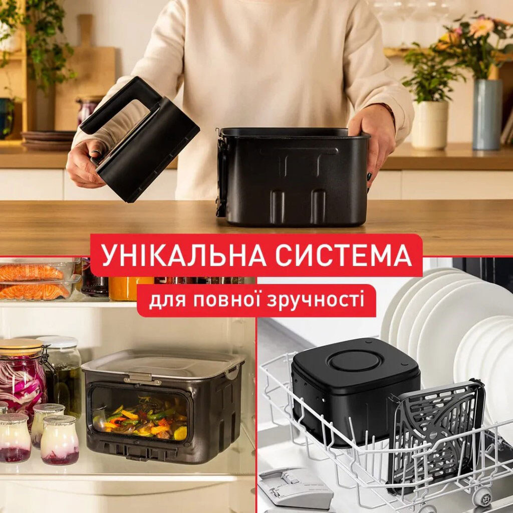 Мультипіч Tefal Easy Fry Silence XXL Smart Vision EY876DE1, Чорний - № 4 Мультипіч Tefal Easy Fry Silence XXL Smart Vision EY876DE1, Чорний - № 4