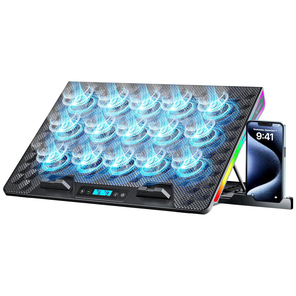 Охлаждающая подставка для ноутбука GamePro CP1140, Черный - № 1 Охлаждающая подставка для ноутбука GamePro CP1140, Черный - № 1