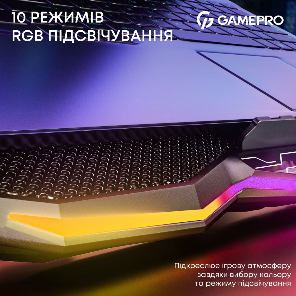 Охлаждающая подставка для ноутбука GamePro CP680, Черный - № 11 Охлаждающая подставка для ноутбука GamePro CP680, Черный - № 11