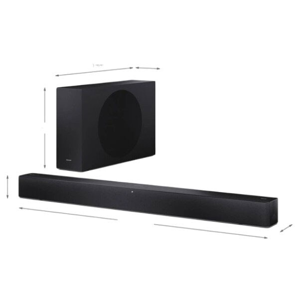 Саундбар Sharp HT-SBW310, Чорний - № 7 Саундбар Sharp HT-SBW310, Чорний - № 7