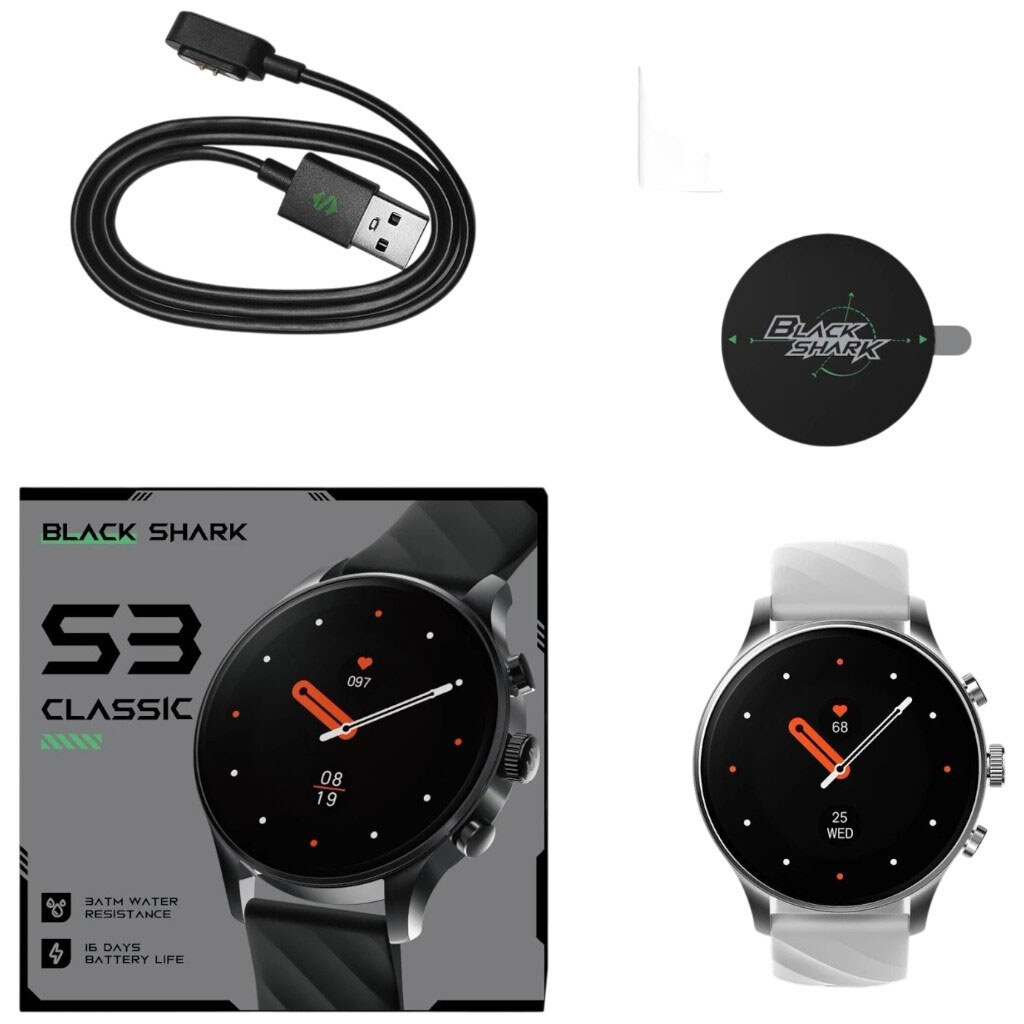 Умные часы Black Shark S3 Classic BS-W2410, Серебряный - № 4 Умные часы Black Shark S3 Classic BS-W2410, Серебряный - № 4