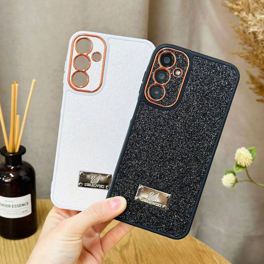 Чехол (накладка) Samsung A155 Galaxy A15 / A156 Galaxy A15 5G, Sand Crystal Swarovski, Серебряный - № 4 Чехол (накладка) Samsung A155 Galaxy A15 / A156 Galaxy A15 5G, Sand Crystal Swarovski, Серебряный - № 4