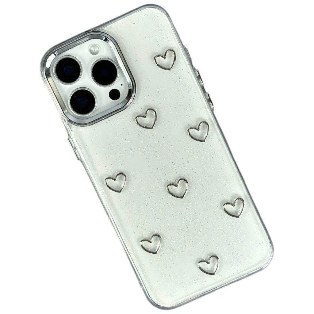 Чохол (накладка) Xiaomi Poco C75 / Redmi 14C / Redmi A4, Shiny Crystal Colored Bow, Hearts, Малюнок - № 1 Чохол (накладка) Xiaomi Poco C75 / Redmi 14C / Redmi A4, Shiny Crystal Colored Bow, Hearts, Малюнок - № 1