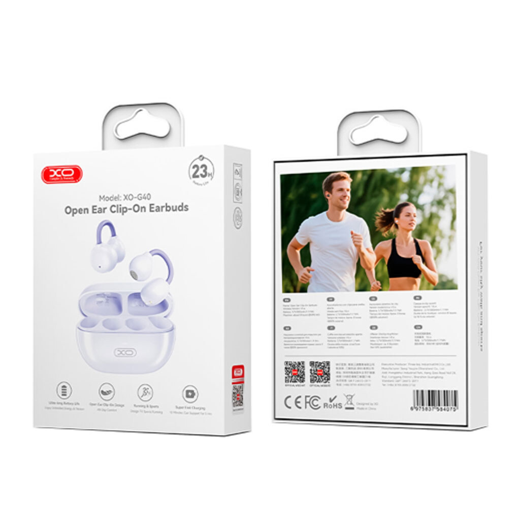 Bluetooth-гарнитура XO G40, Стерео, Фиолетовый - № 2 Bluetooth-гарнитура XO G40, Стерео, Фиолетовый - № 2