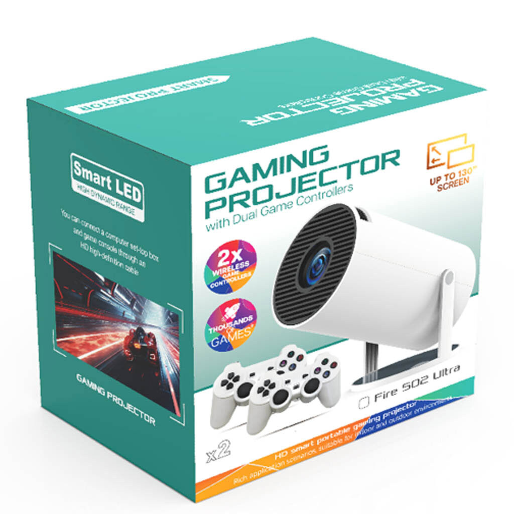 Проектор FIRE 502 Ultra HD + Games, Белый - № 11 Проектор FIRE 502 Ultra HD + Games, Белый - № 11