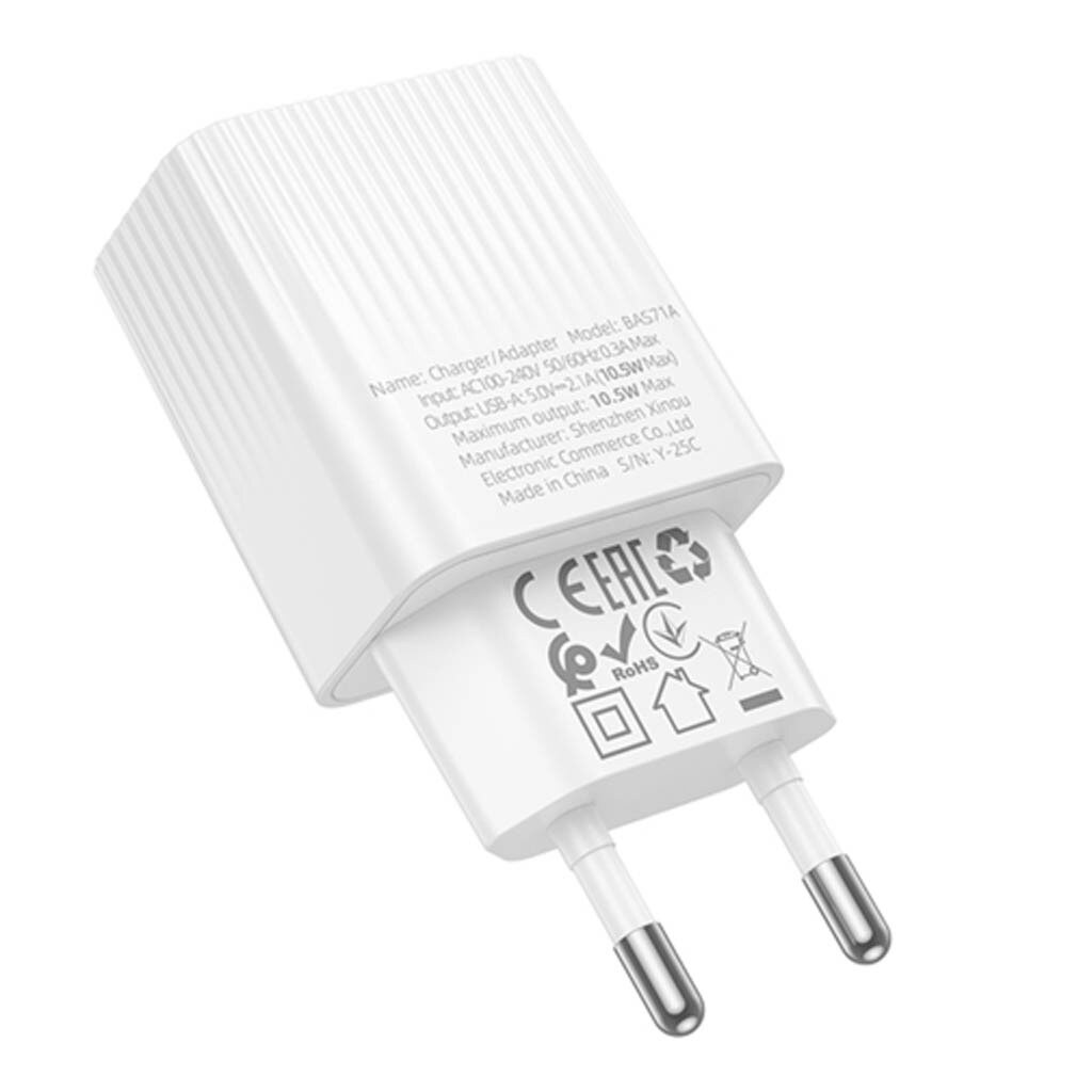 СЗУ Borofone BAS71A Source, Білий - № 3 СЗУ Borofone BAS71A Source, Білий - № 3