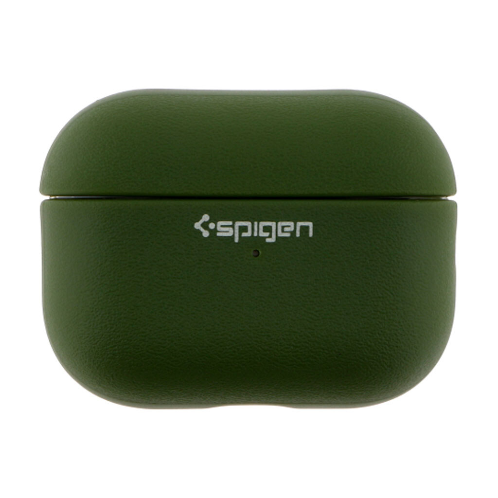 Чехол (накладка) Apple AirPods Pro 3, Spigen Leather Armor, Pitch Green, Зеленый - № 1 Чехол (накладка) Apple AirPods Pro 3, Spigen Leather Armor, Pitch Green, Зеленый - № 1
