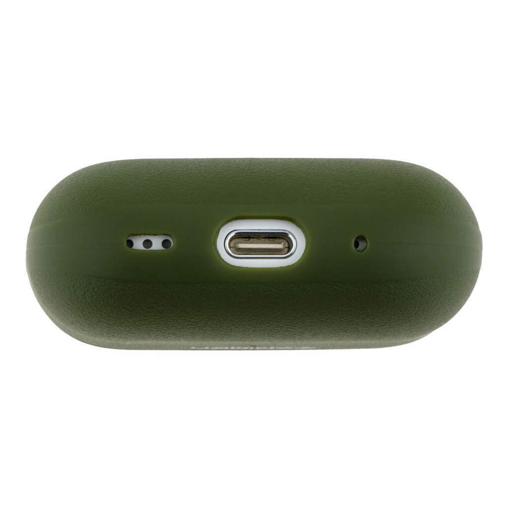 Чехол (накладка) Apple AirPods Pro 3, Spigen Leather Armor, Pitch Green, Зеленый - № 3 Чехол (накладка) Apple AirPods Pro 3, Spigen Leather Armor, Pitch Green, Зеленый - № 3