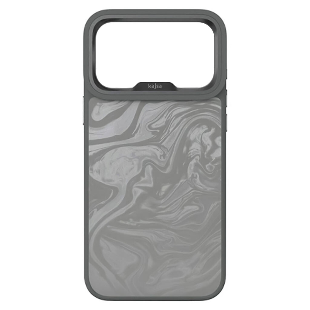 Чохол (накладка) Apple iPhone 17 Pro, Kajsa Glamorous Fluid Art, MagSafe, Сірий - № 1 Чохол (накладка) Apple iPhone 17 Pro, Kajsa Glamorous Fluid Art, MagSafe, Сірий - № 1