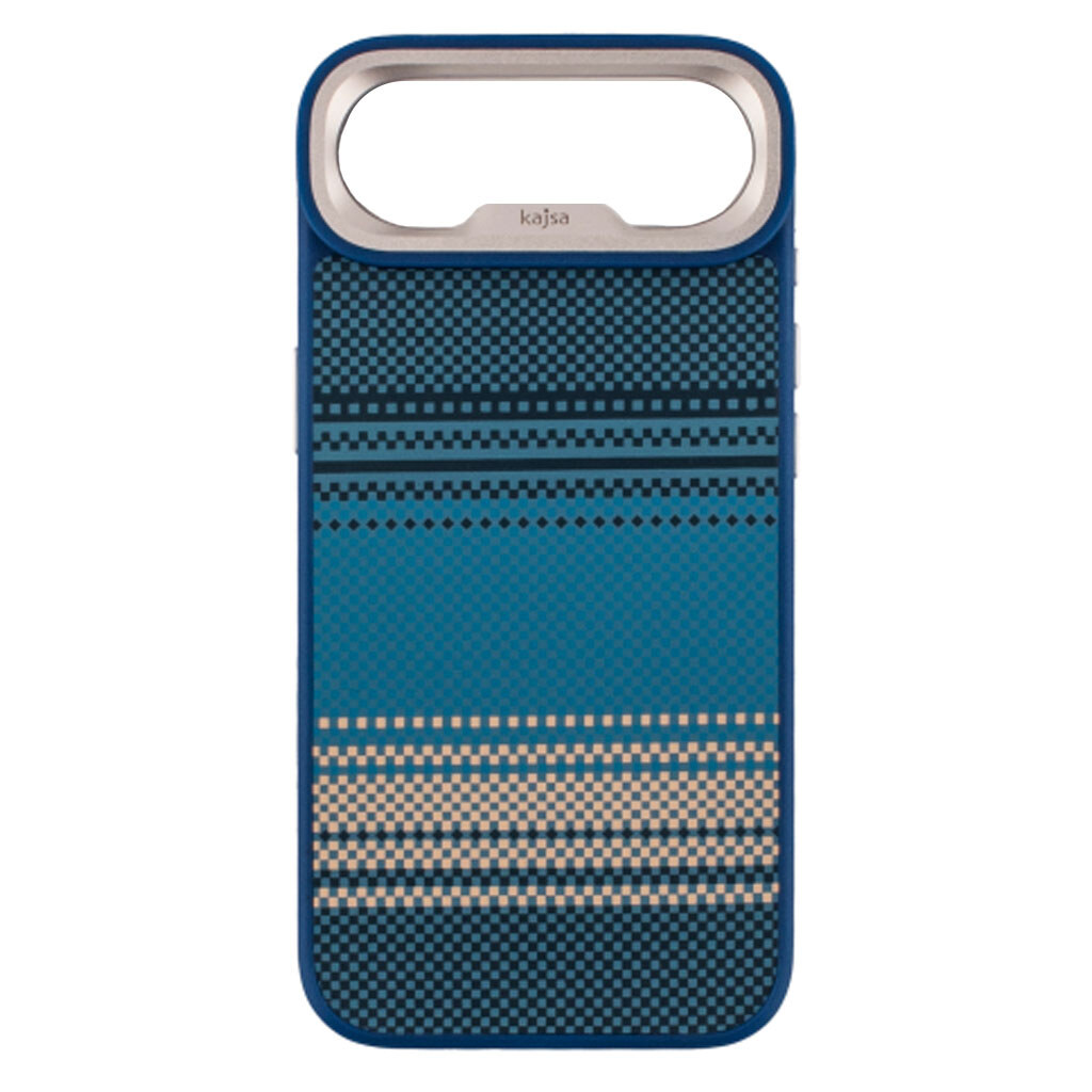 Чехол (накладка) Apple iPhone 17 Air, Kajsa Resort Gradient Stripe, MagSafe, Синий - № 1 Чехол (накладка) Apple iPhone 17 Air, Kajsa Resort Gradient Stripe, MagSafe, Синий - № 1