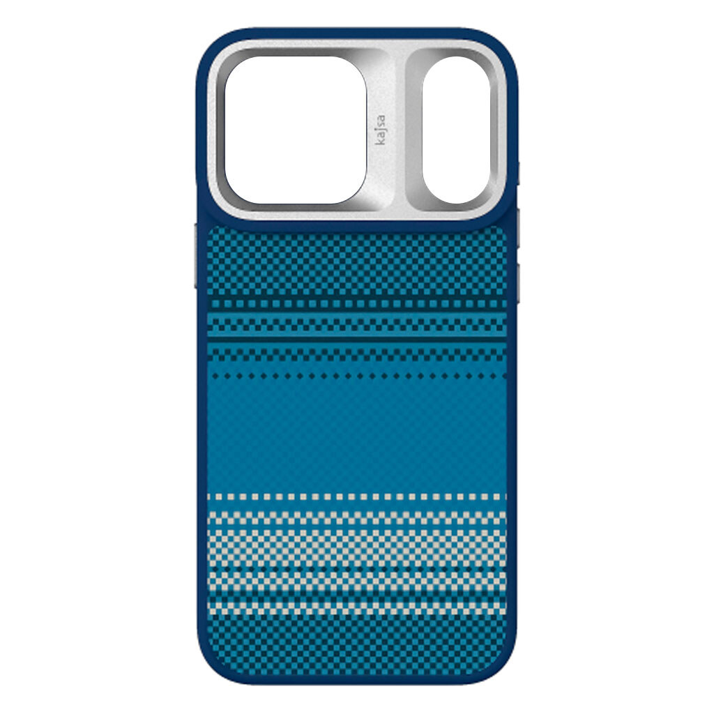 Чохол (накладка) Apple iPhone 17 Pro, Kajsa Resort Gradient Stripe, MagSafe, Синій - № 1 Чохол (накладка) Apple iPhone 17 Pro, Kajsa Resort Gradient Stripe, MagSafe, Синій - № 1