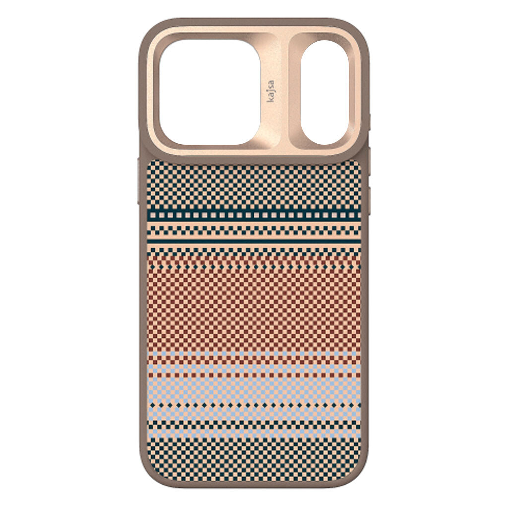 Чехол (накладка) Apple iPhone 17 Pro Max, Kajsa Resort Gradient Stripe, MagSafe, Desert Gold, Золотой - № 1 Чехол (накладка) Apple iPhone 17 Pro Max, Kajsa Resort Gradient Stripe, MagSafe, Desert Gold, Золотой - № 1